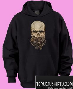 A skull and a beard Hoodie