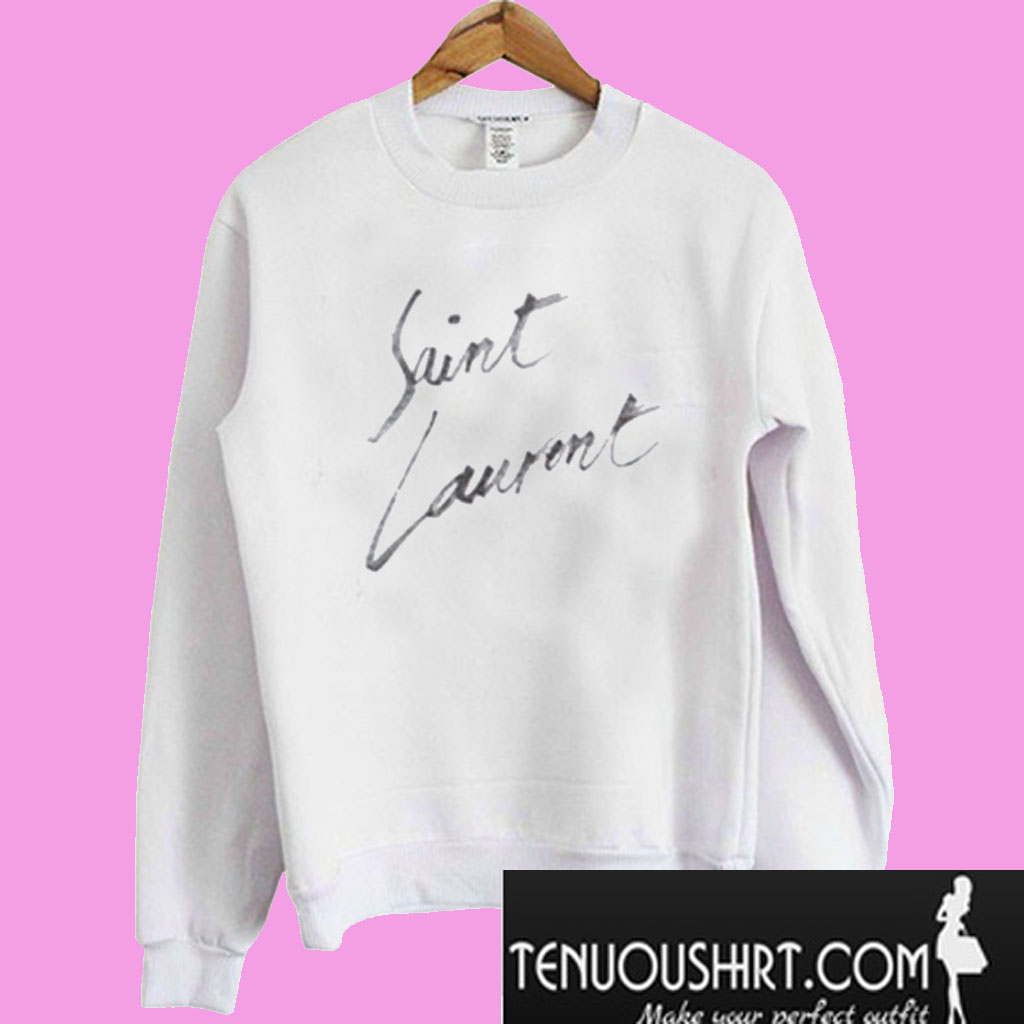 saint laurent logo sweatshirt