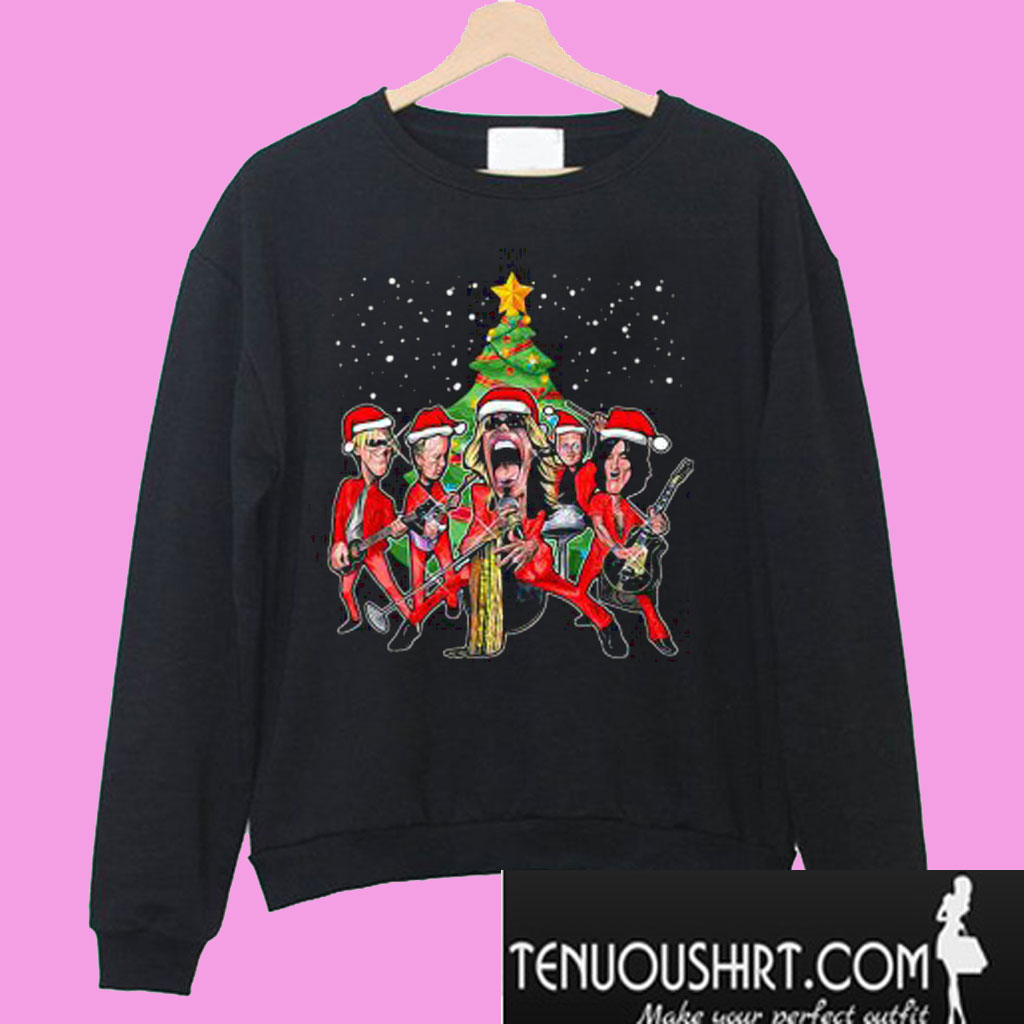 Aerosmith band merry Christmas Sweatshirt