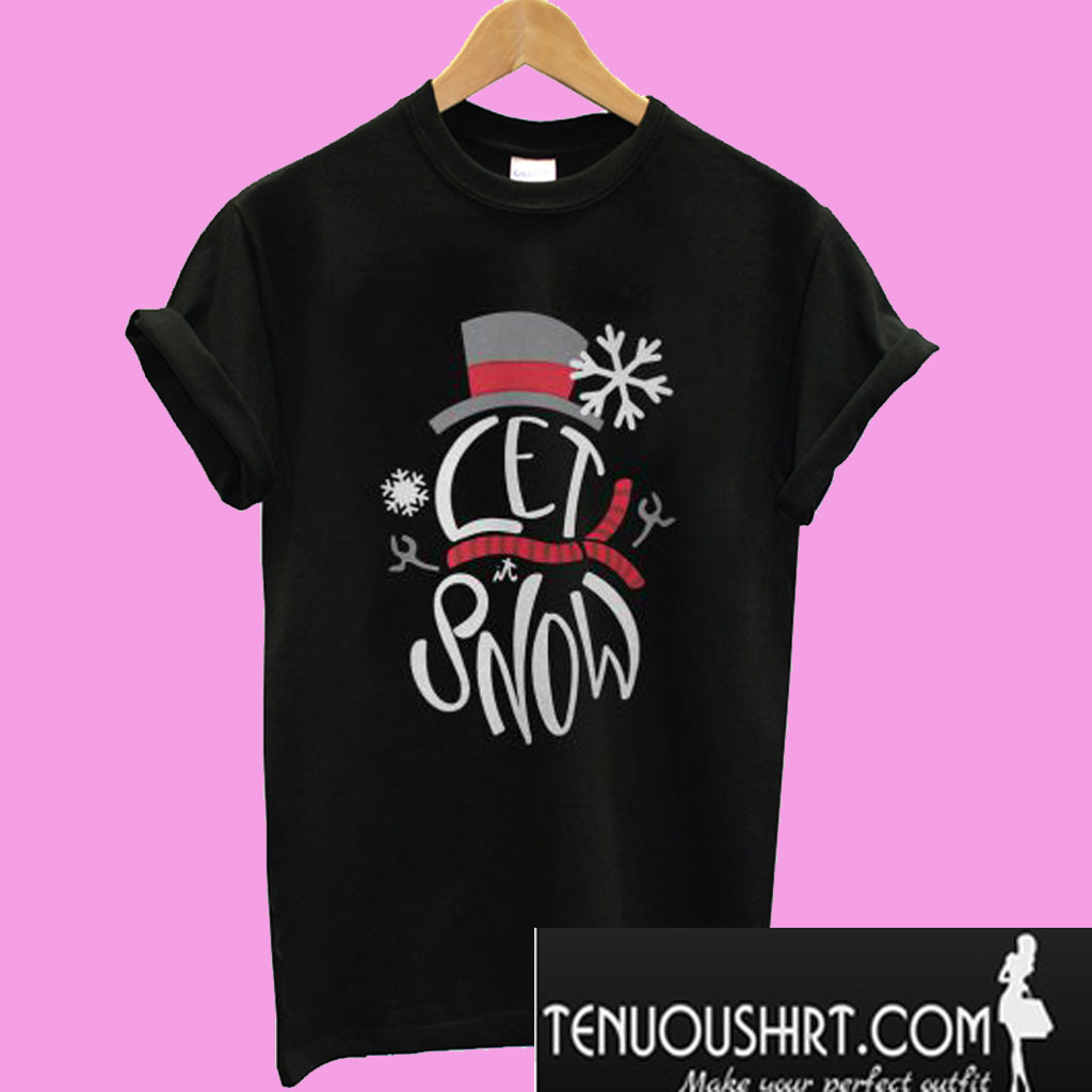 let it snow cat shirt