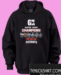 6x Super Bowl Champions We Are All Patriots Hoodie