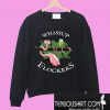 Whassup Flockers Flamingo St Patrick’s Day Sweatshirt