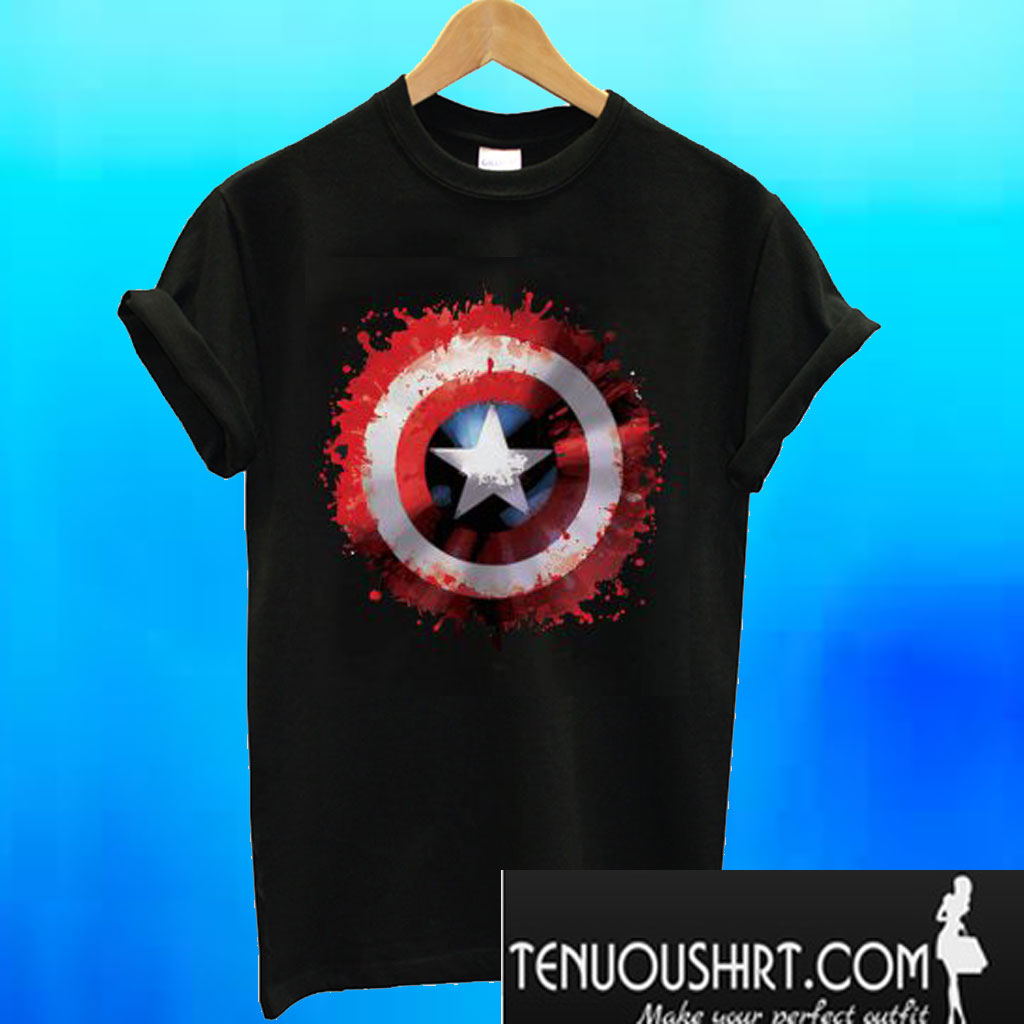 Marvel Avengers Assemble Captain America Art Shield Badge ...