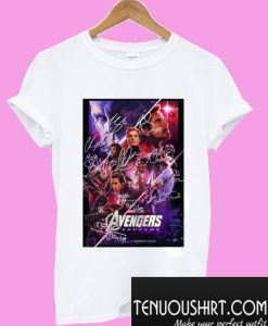 Marvel avengers endgame signature all heroes T-Shirt