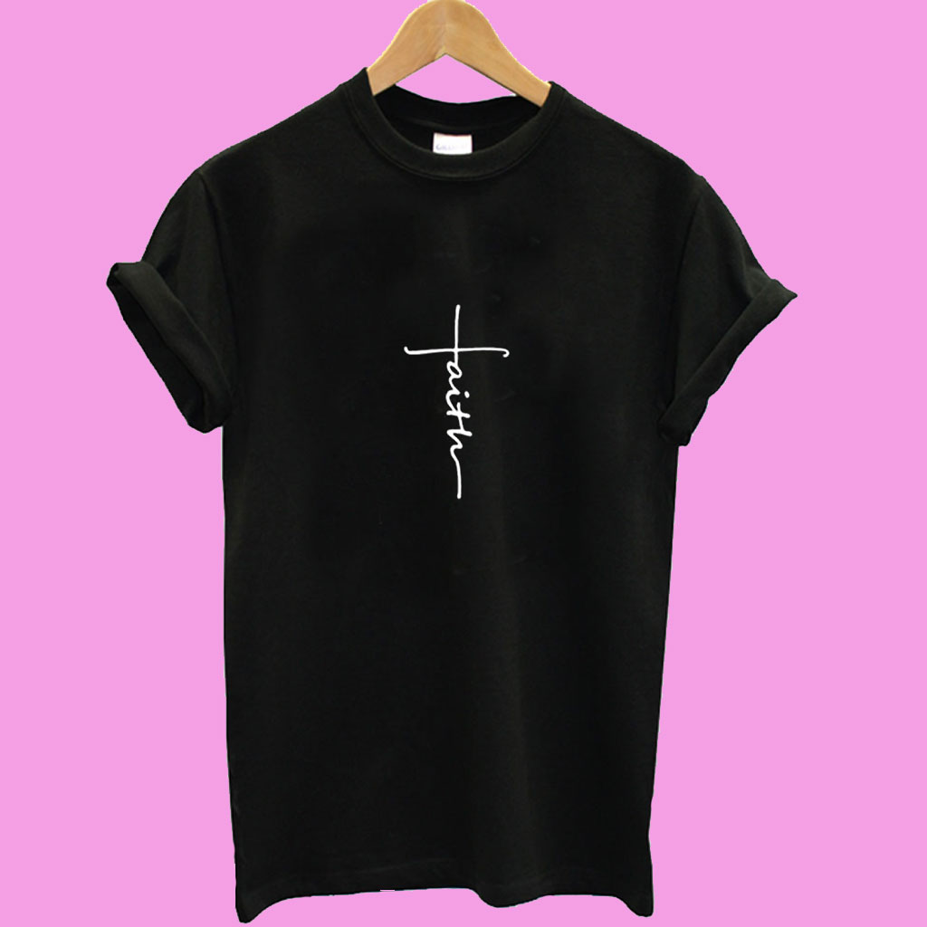 faith t shirt with cross