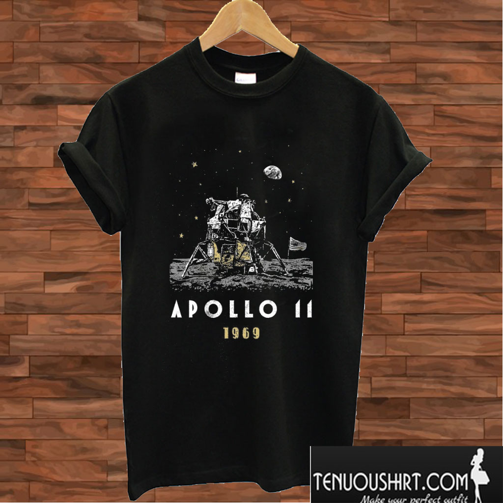 Apollo 11 One Small Step Moon Landing T shirt