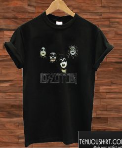 led zeppelin kiss shirt