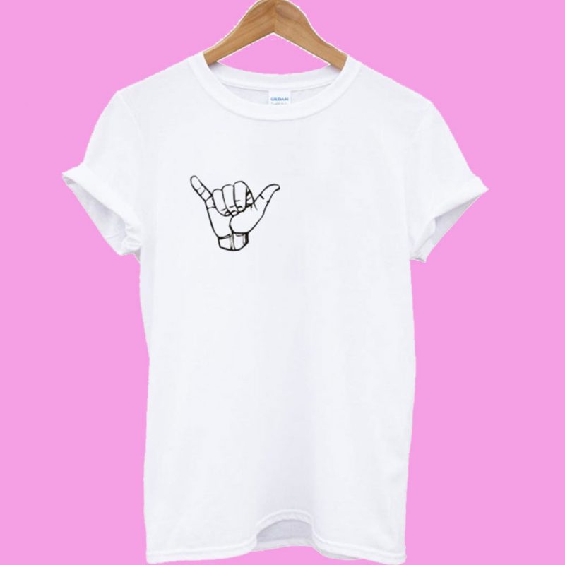 shaka sign t shirt