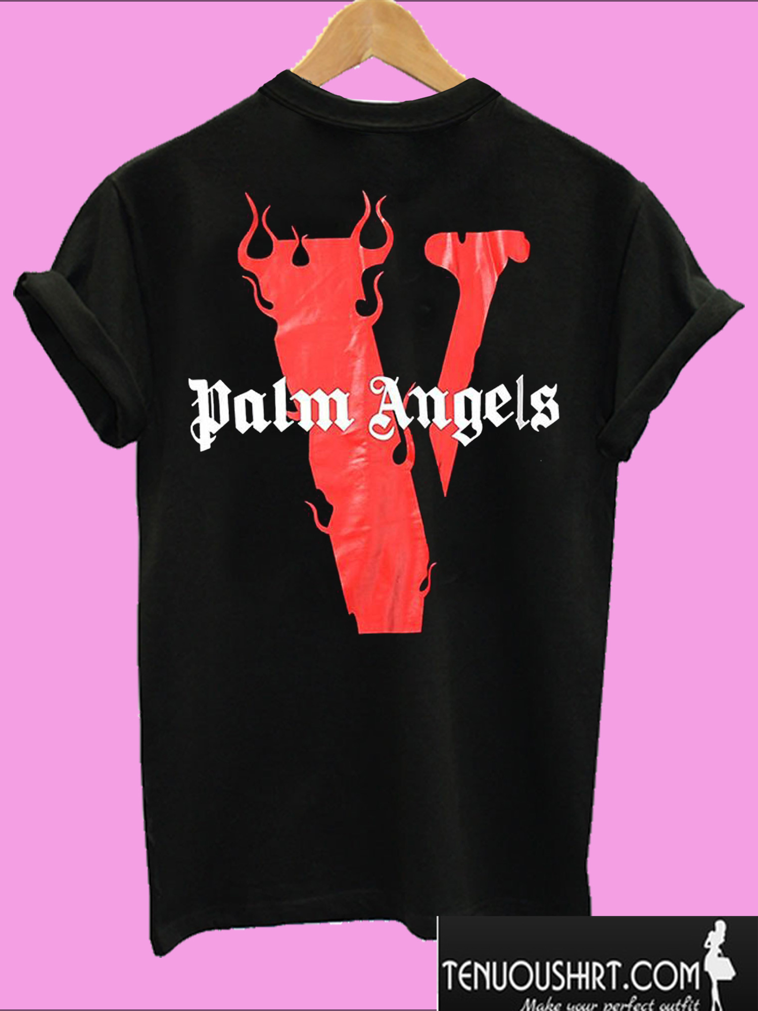 palm angels flame t shirt