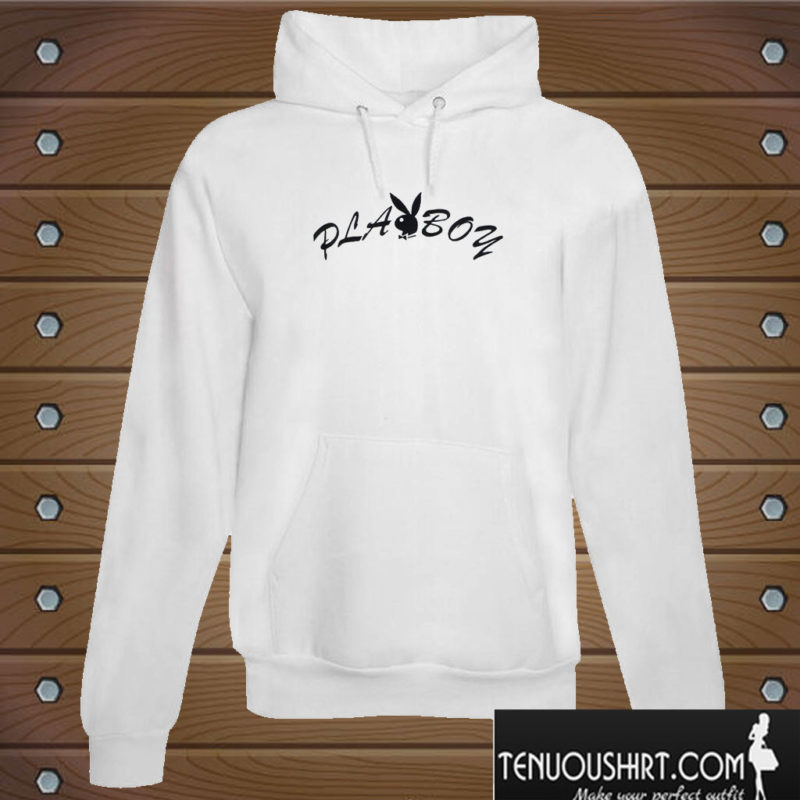 white playboy hoodie