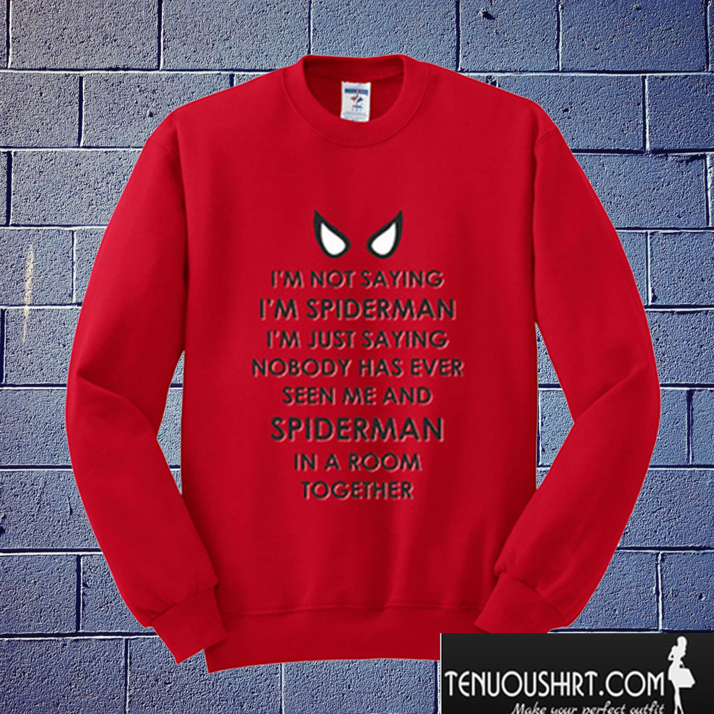 spiderman sweatshirt