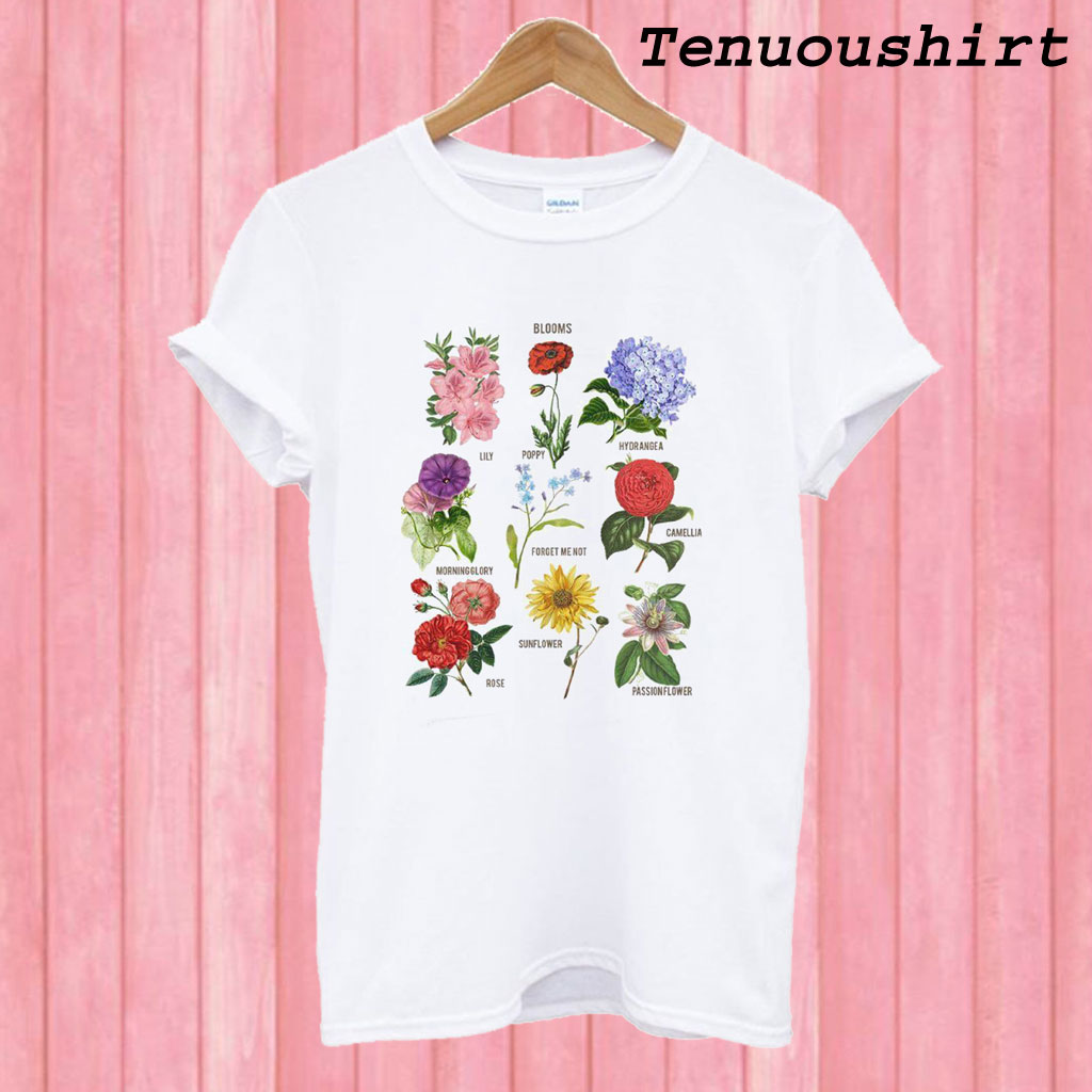 team gb flower t shirt white