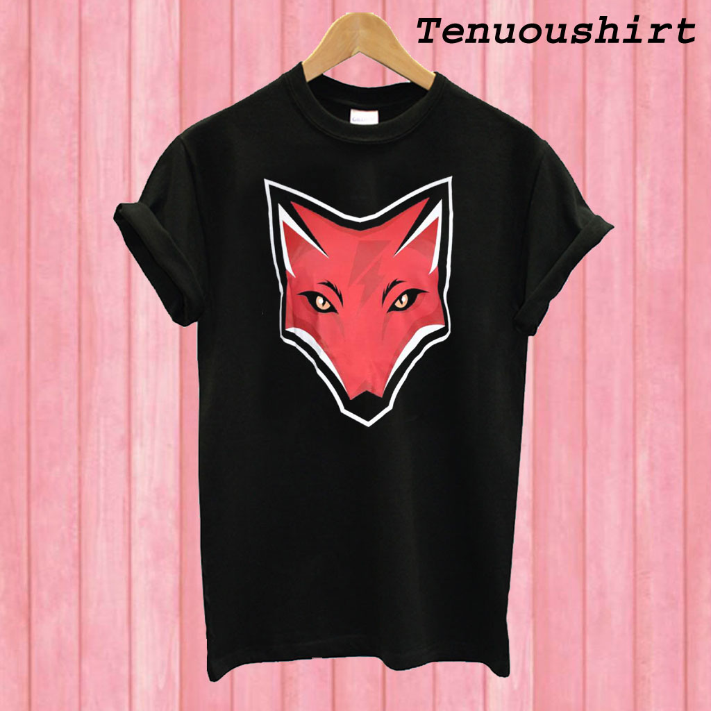 fox t shirt white